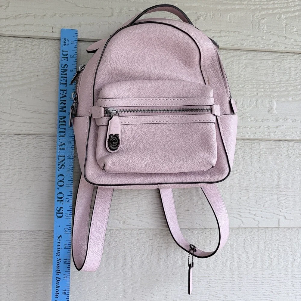Coach Campus 23 Aurora Pink Pebbled Leather 10